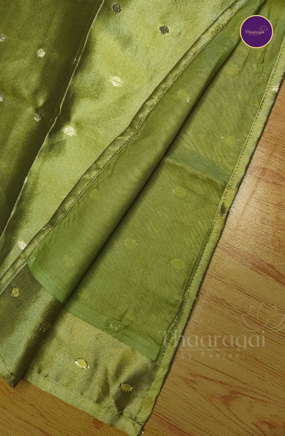 Golden Zari Butta Tissue Kurti