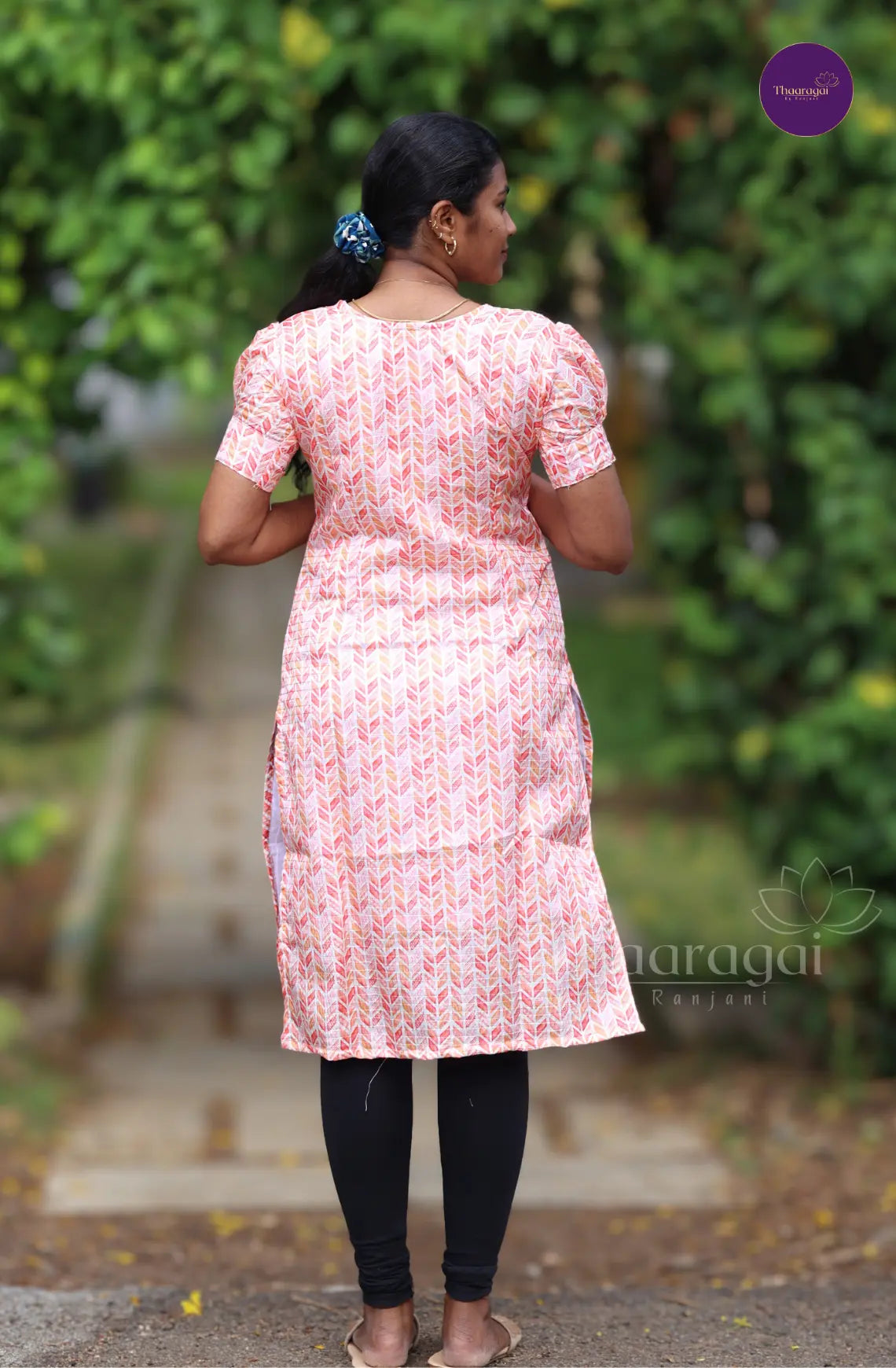 Red Lilly With Sequence Work