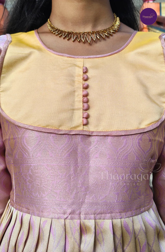 Thanga Thamarai - Golden Yellow with Peach