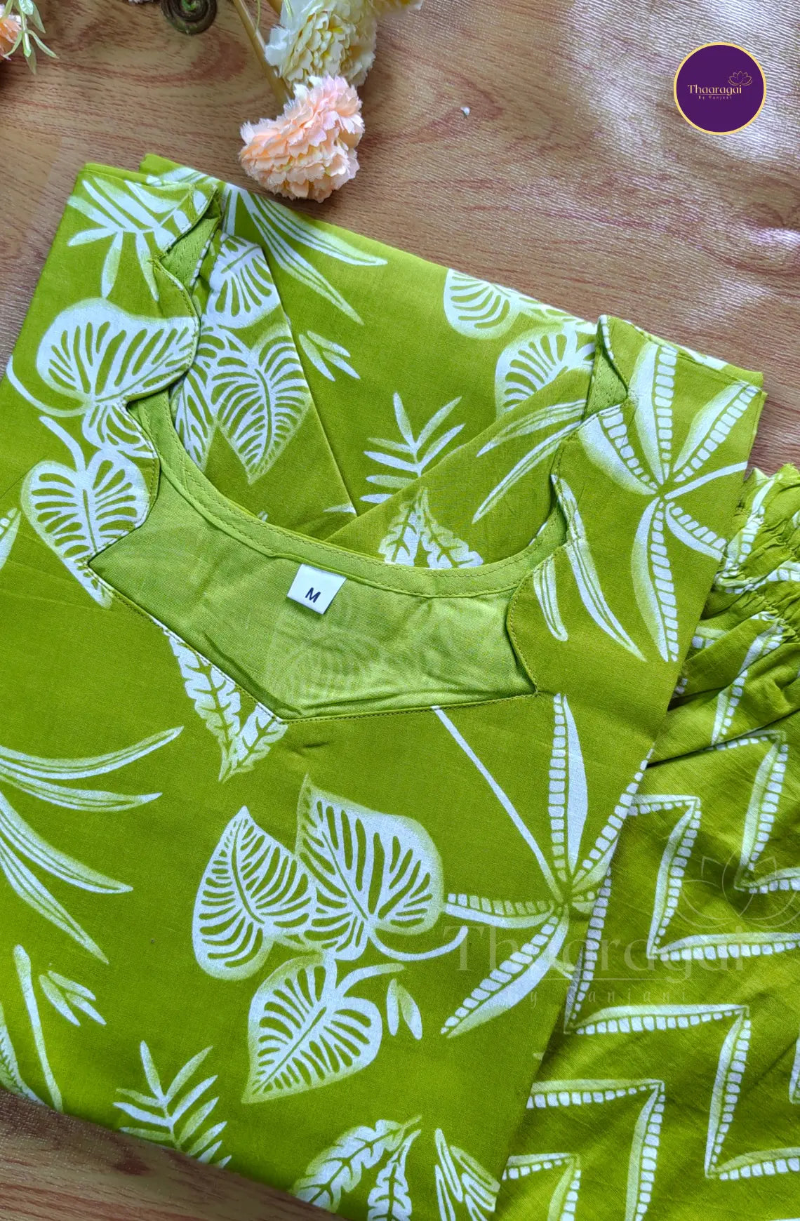 Cotton Coord Set in Grass Green - 2 Piece Set
