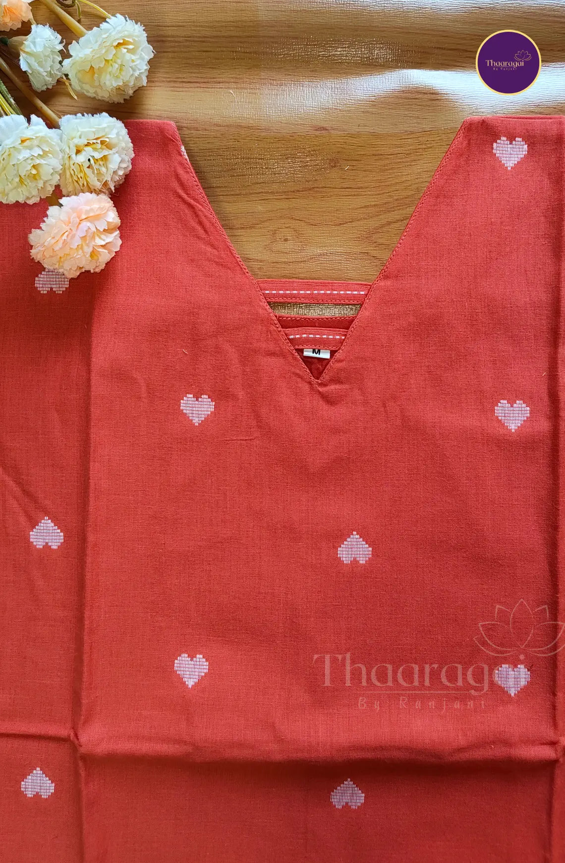Pure Handloom Cotton Coordset in Kanakambaram - 2 Piece Set