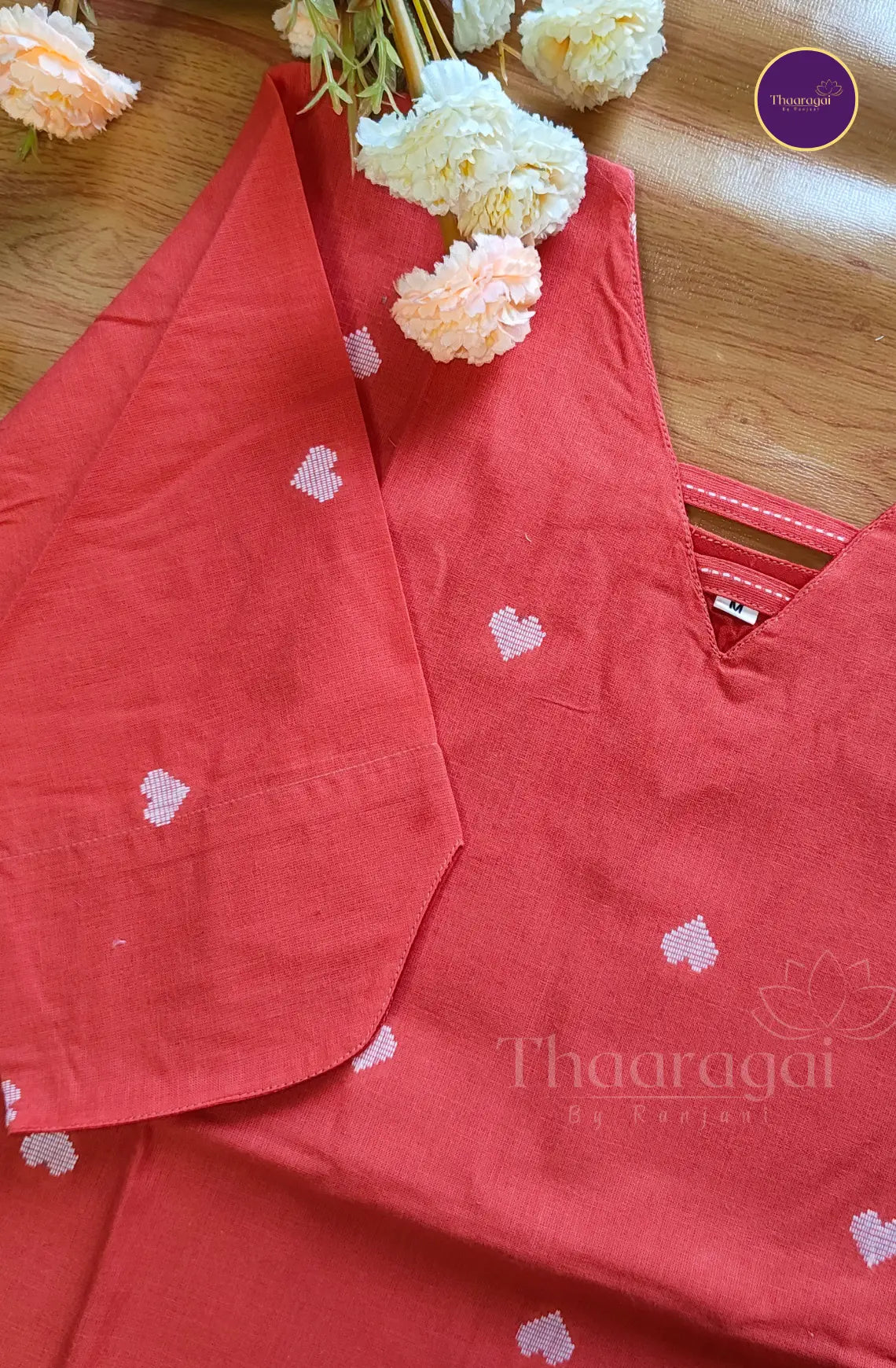Pure Handloom Cotton Coordset in Kanakambaram - 2 Piece Set
