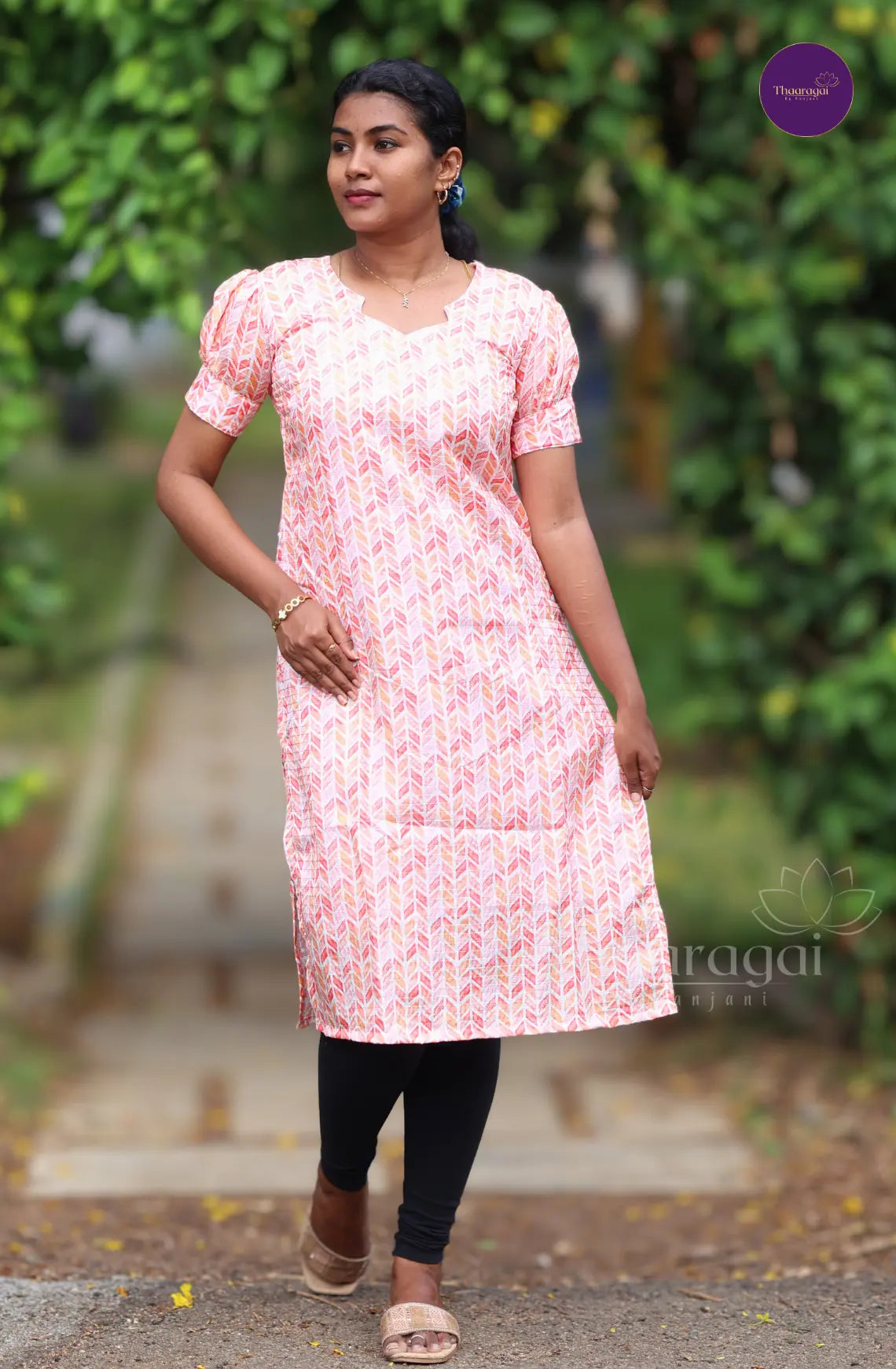 Red Lilly With Sequence Work