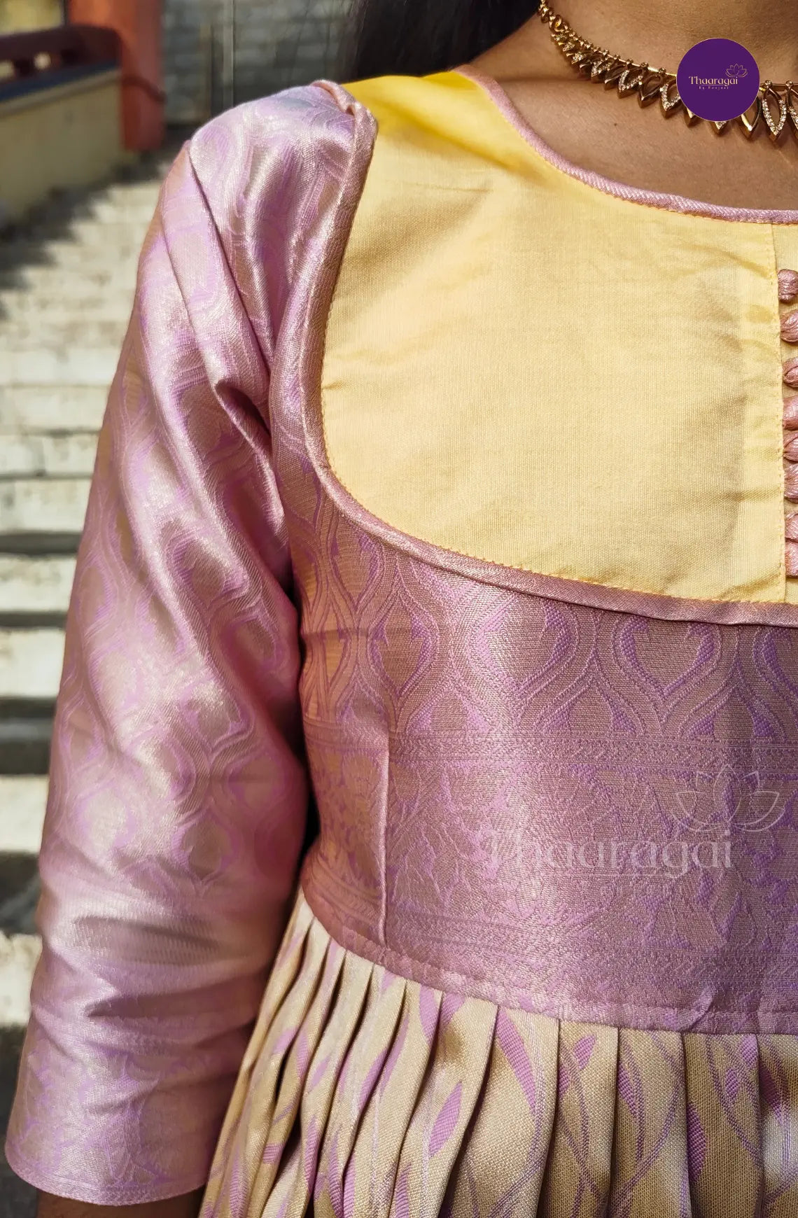 Thanga Thamarai - Golden Yellow with Peach