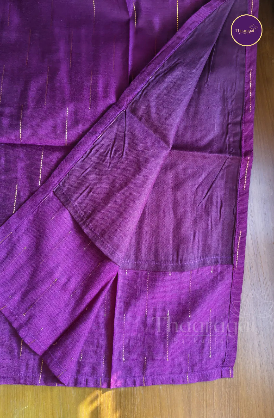 Raw Silk Vadamalli Kurti with Zari Stripes